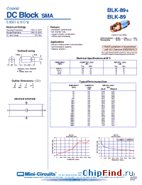 Datasheet BLK-89+ manufacturer Mini-Circuits